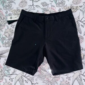 adidas Men's Classic Black Flat Front Shorts